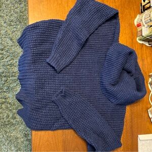 ModCloth Blue Textured Sweater